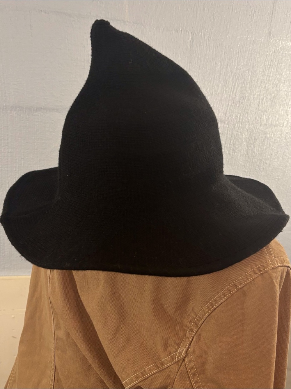 Midnight Hour Witchy Adjustable Brim SZ Med/Large Pointed Floppy Brim Cotton